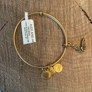 Alex and Ani butterfly bracelet